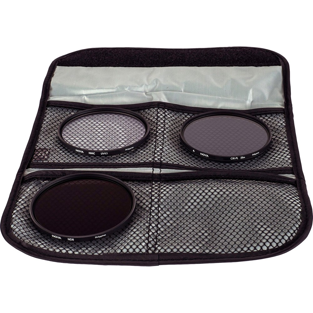 Hoya 52mm UV + Slim CPL + ND8 Digital Filter Kit II 3'lü Filtre Seti