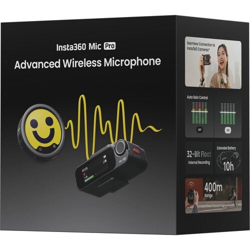 Insta360 Mic Pro Mikrofon (Tek Kişilik)
