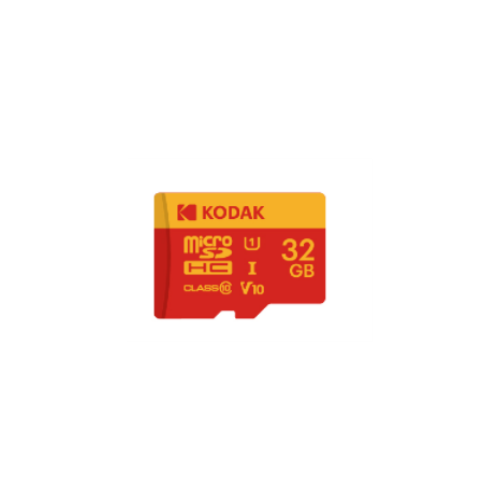 Kodak 32GB Micro SD UHS-I C10 U1 V10  Kart + Adaptör (Kırmızı)