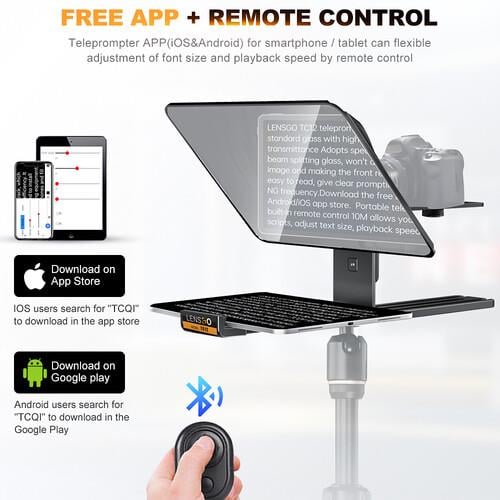 LENSGO TC12 Teleprompter for Select (Kamera ve iPad'ler için)