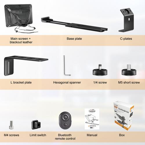 LENSGO TC12 Teleprompter for Select (Kamera ve iPad'ler için)