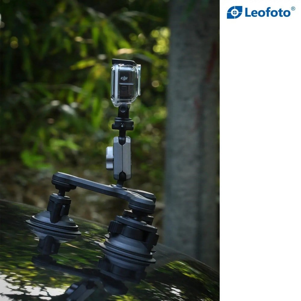 Leofoto Lac-05 Üçlü Vantuzlu Aksiyon Kamera Aparatı