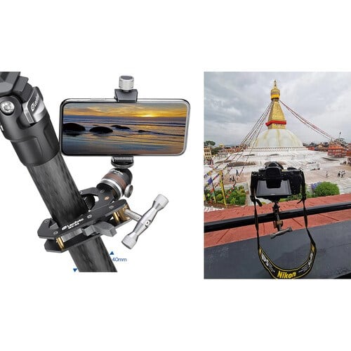 Leofoto MC-50 Çok Amaçlı Kelepçe Clamp