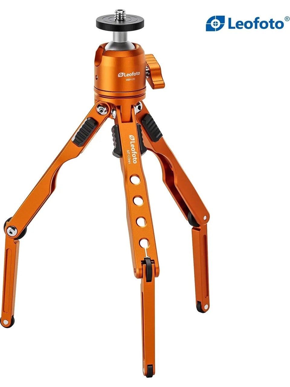 Leofoto Mt-03 + Mbh-20 Mini Tripod Kiti Turuncu