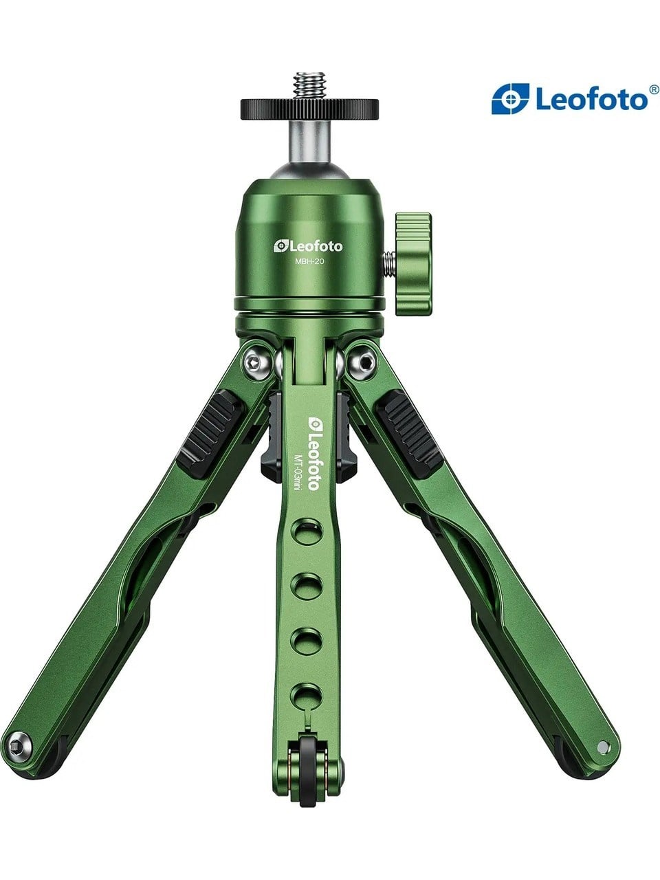 Leofoto Mt-03 + Mbh-20 Mini Tripod Kiti Yeşil