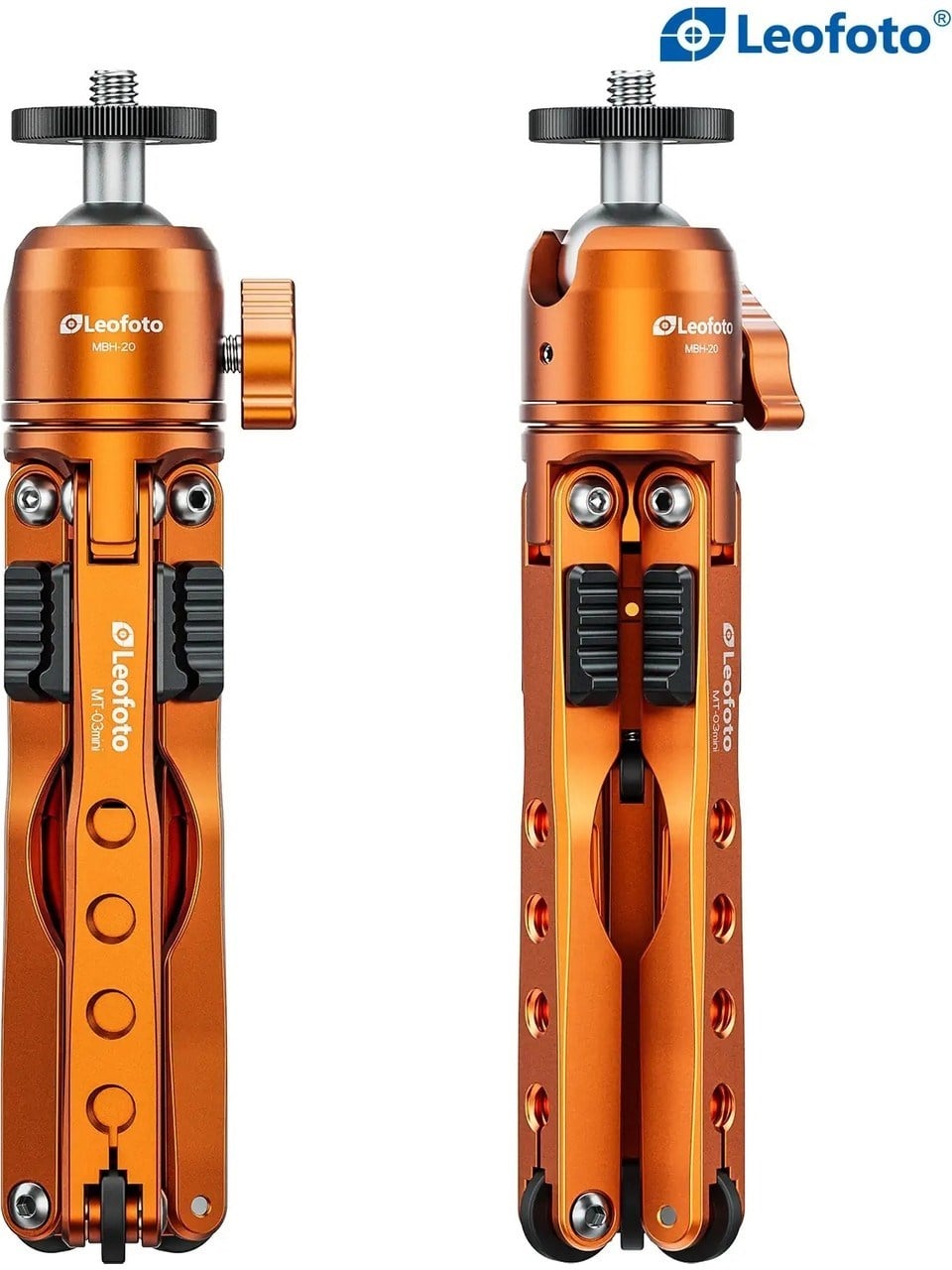 Leofoto Mt-03 + Mbh-20 Mini Tripod Kiti Turuncu