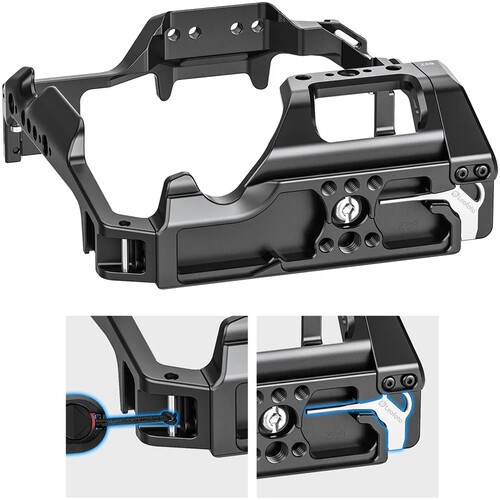 Leofoto Z8B Nikon Z8 Battery Grip ile Takılabilen Kamera Kafesi