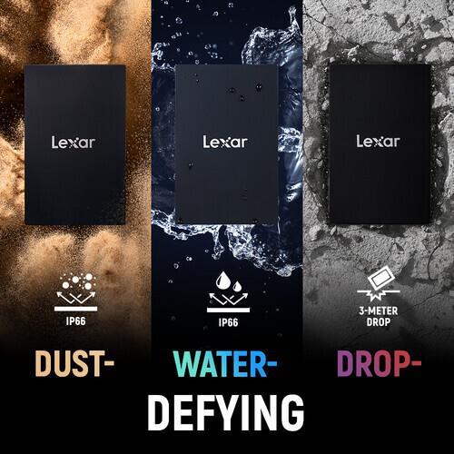 Lexar 1TB ARMOR 700 USB 3.2 Gen 2x2 Taşınabilir SSD (Siyah)