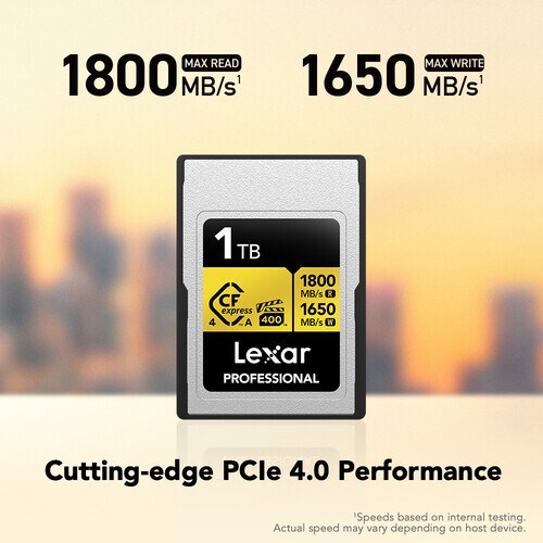 Lexar 1TB Professional GOLD CFexpress 4.0 Type A Hafıza Kartı