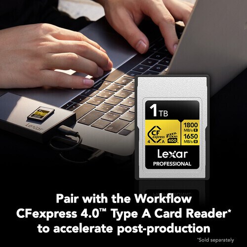 Lexar 1TB Professional GOLD CFexpress 4.0 Type A Hafıza Kartı