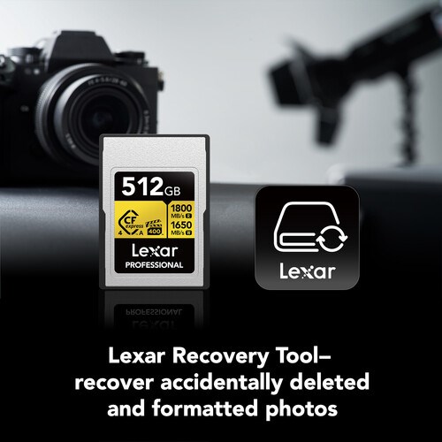 Lexar 512GB Professional GOLD CFexpress 4.0 Type A Hafıza Kartı