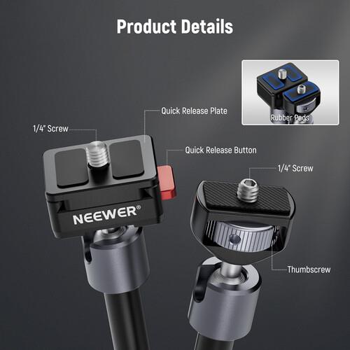Neewer Adjustable Friction Magic Arm with Quick Release Plate (11
