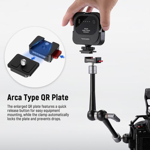 Neewer Adjustable Friction Magic Arm with Quick Release Plate (11