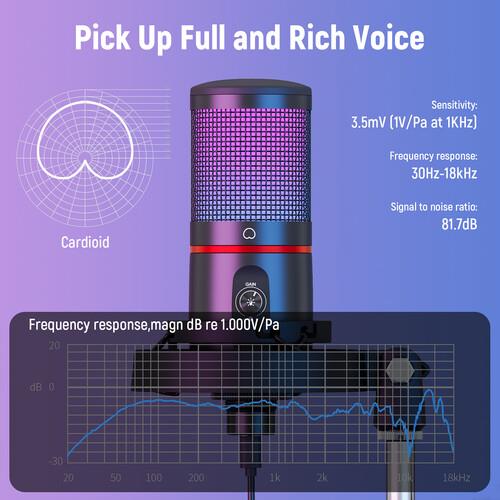 Neewer CM25 USB Gaming Microphone Kit