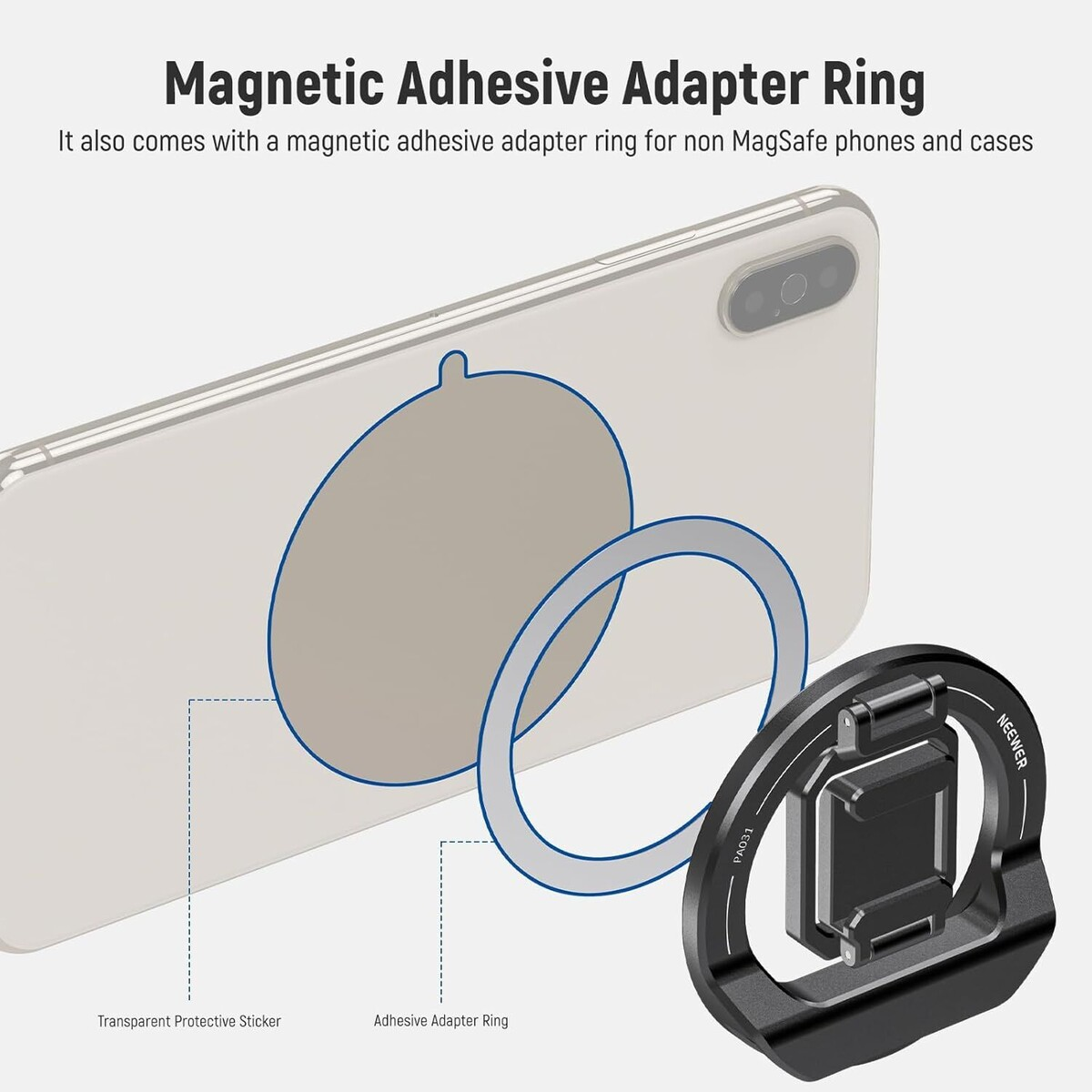 NEEWER PA031 Laptop MagsafeTutucu & Coldshoe Mount