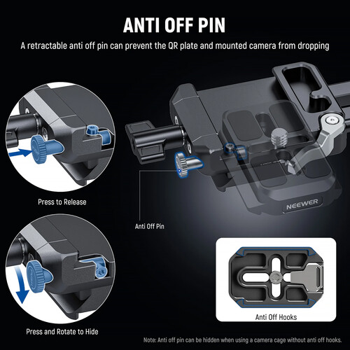 Neewer PS015 Pro Foldable V-Mount Battery Plate