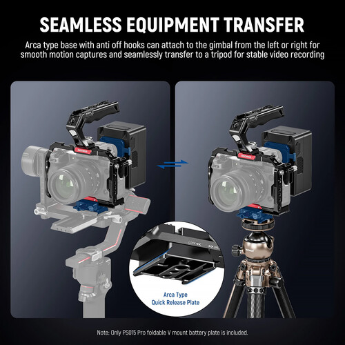 Neewer PS015 Pro Foldable V-Mount Battery Plate
