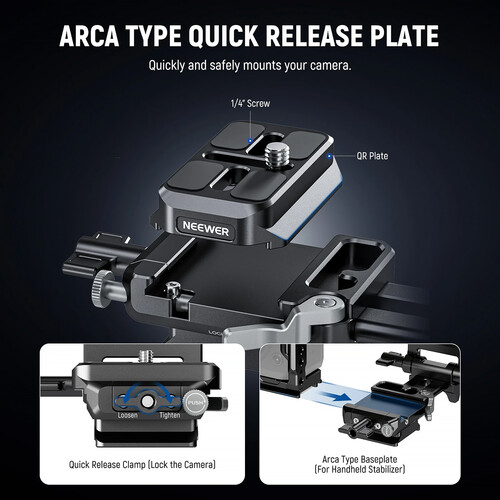 Neewer PS015 Pro Foldable V-Mount Battery Plate