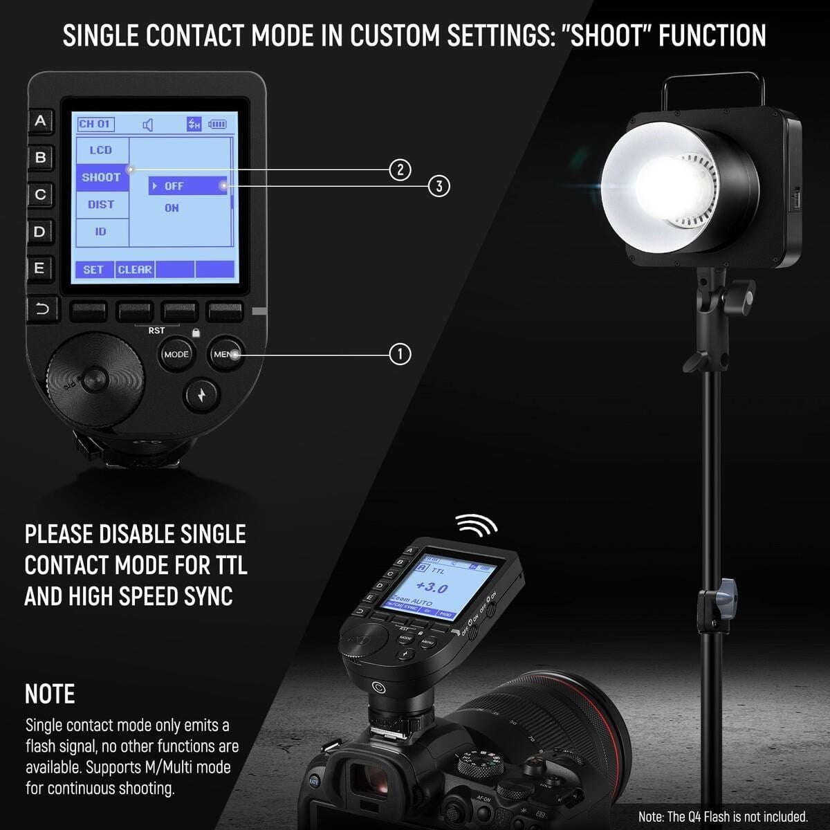 Neewer QPRO-C TTL Wireless Tetikleyici (Canon)
