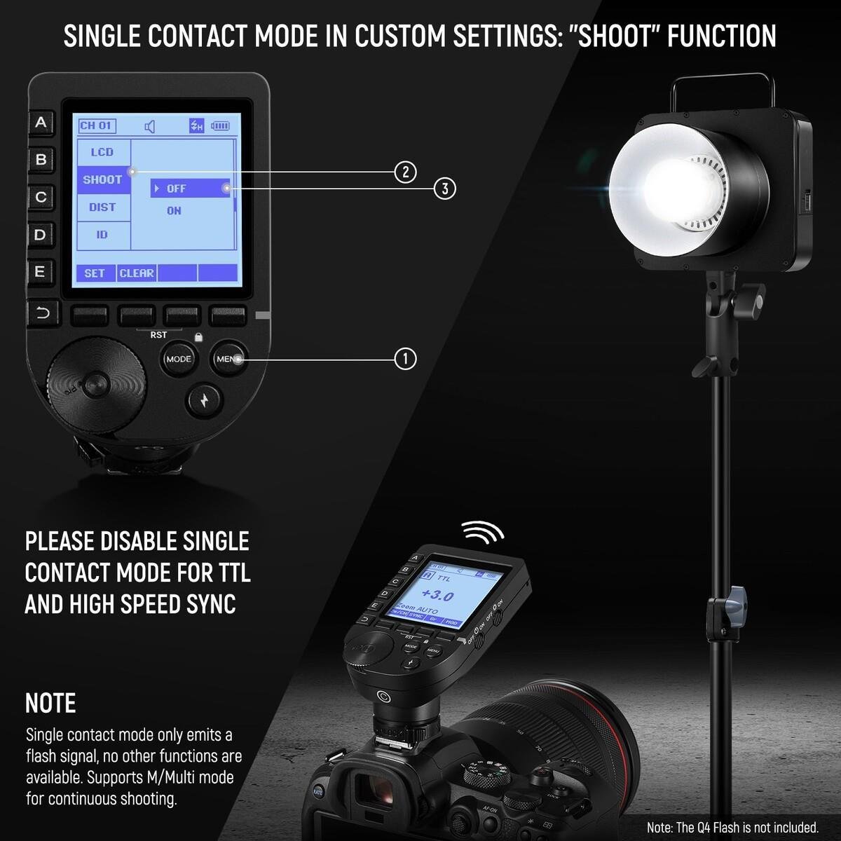 Neewer QPRO-C TTL Wireless Tetikleyici (Canon)