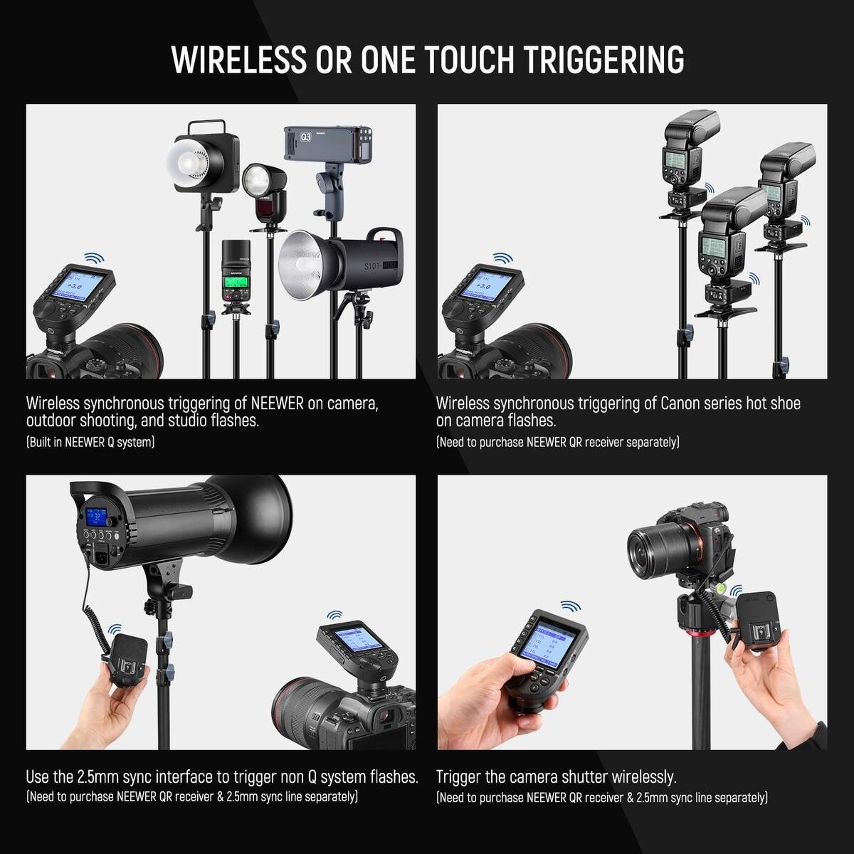 Neewer QPRO-C TTL Wireless Tetikleyici (Canon)