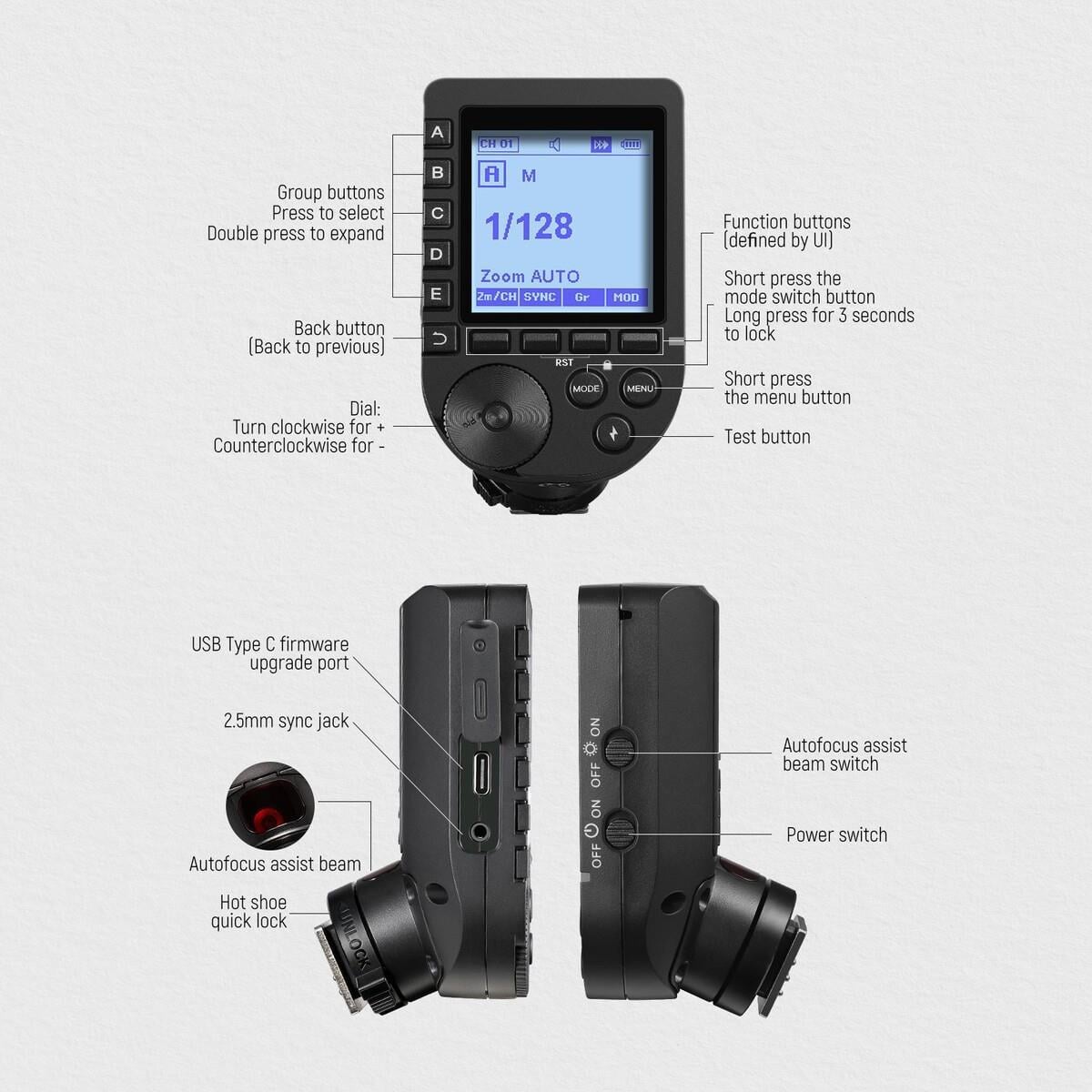 Neewer QPRO-C TTL Wireless Tetikleyici (Canon)
