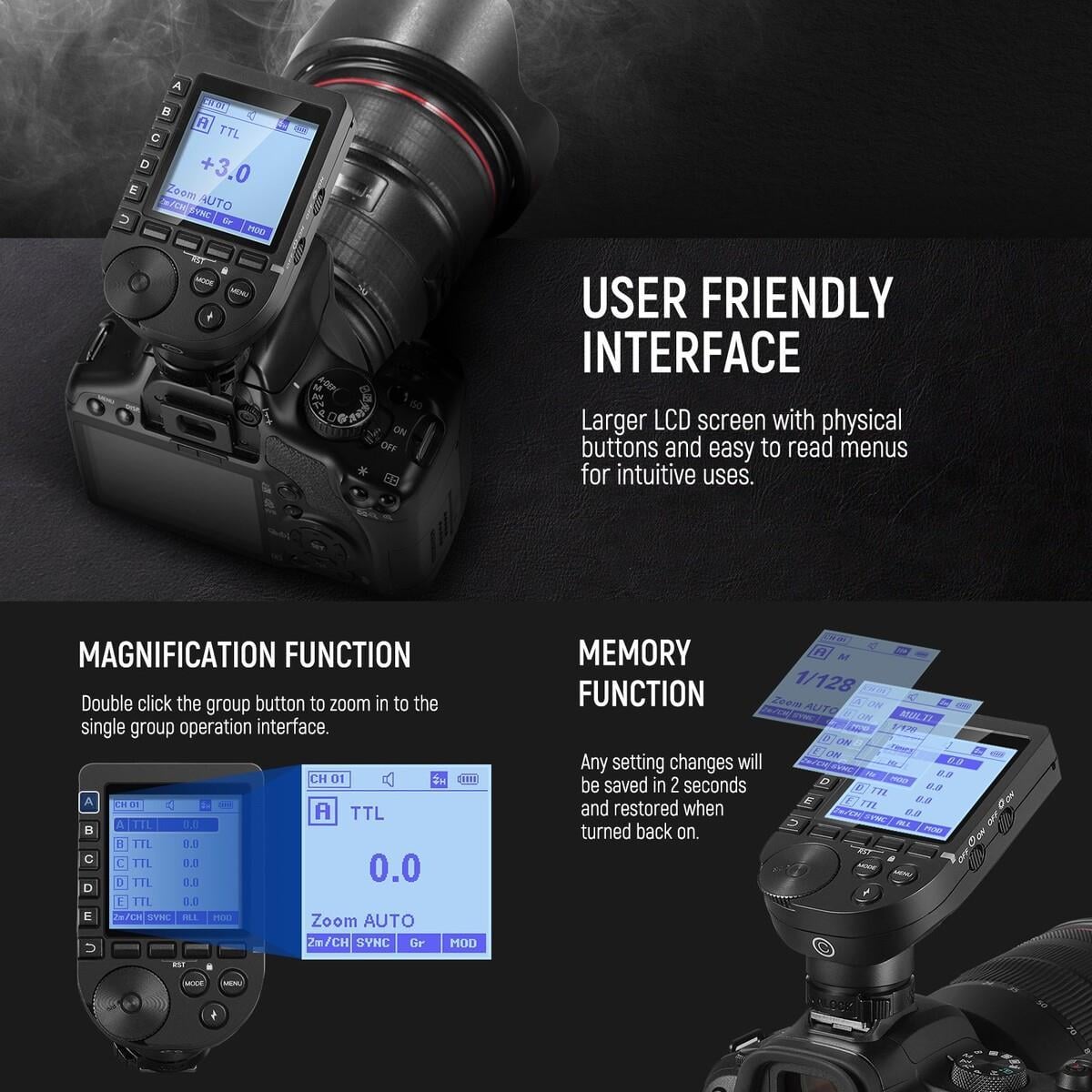 Neewer QPRO-C TTL Wireless Tetikleyici (Canon)