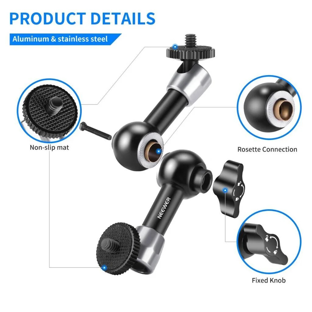 Neewer ST-15 5.9 15cm 1/4 Vidalı Magic Arm
