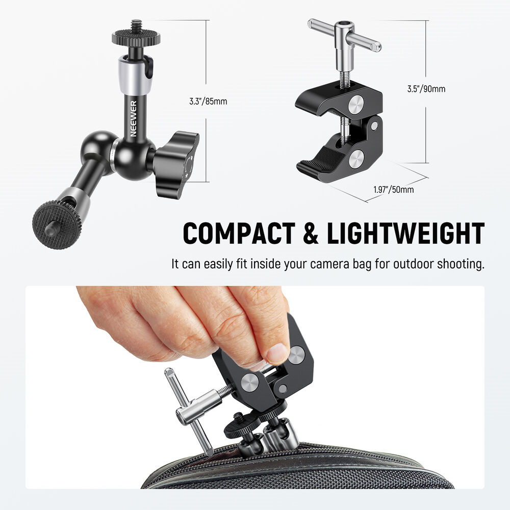 Neewer ST-15C 15cm Magic Arm & Clamp