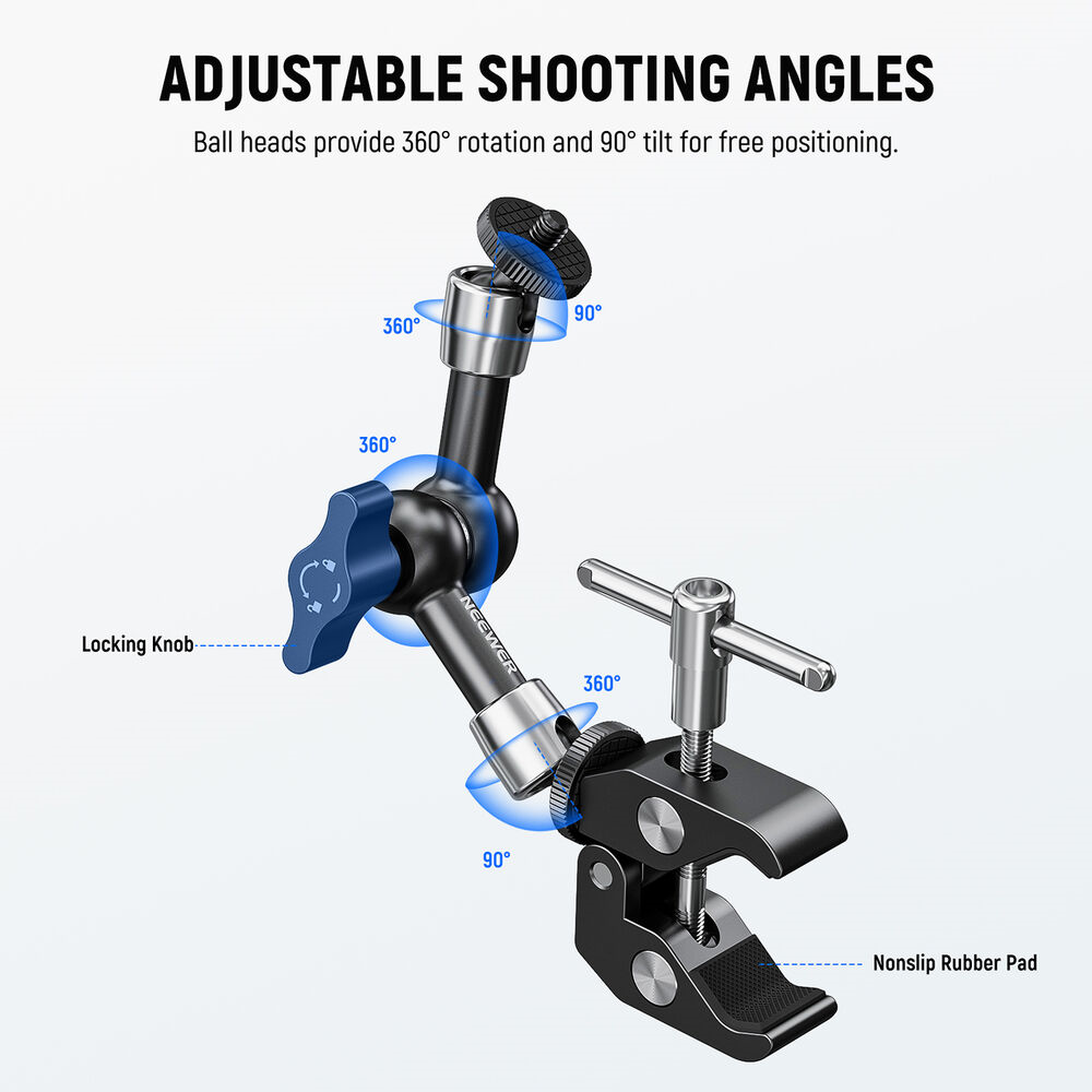Neewer ST-15C 15cm Magic Arm & Clamp