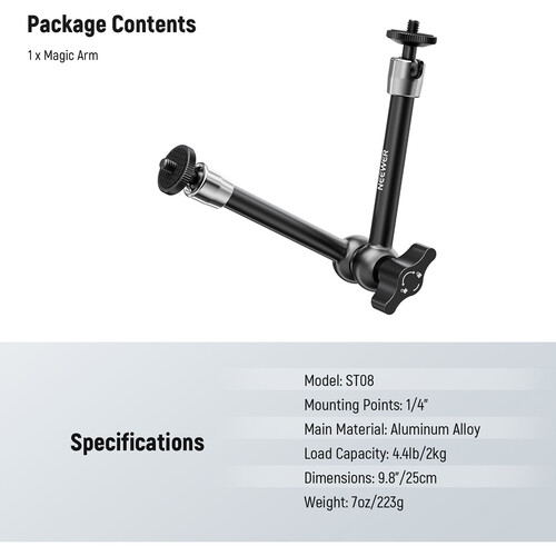 Neewer ST08 Adjustable Articulating Magic Arm (9.8)