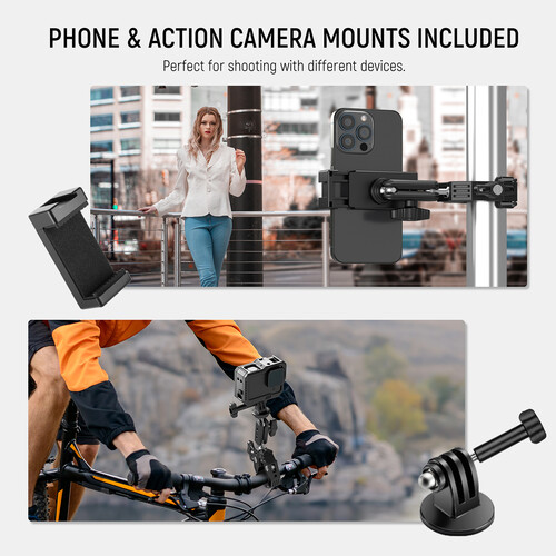 Neewer ST83 Super Clamp with Dual Ball Head Magic Arm