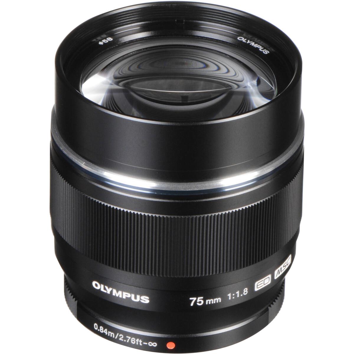 Olympus 75mm f/1.8 MFT Lens (Siyah)