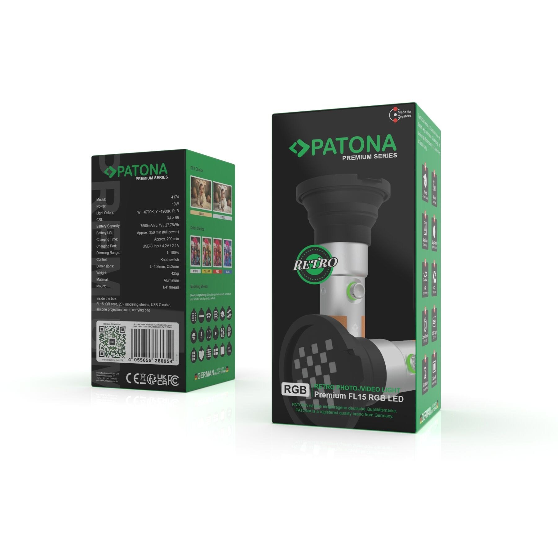 Patona 4174 Premium FL15 Rgb Led Retro-Video Işığı 