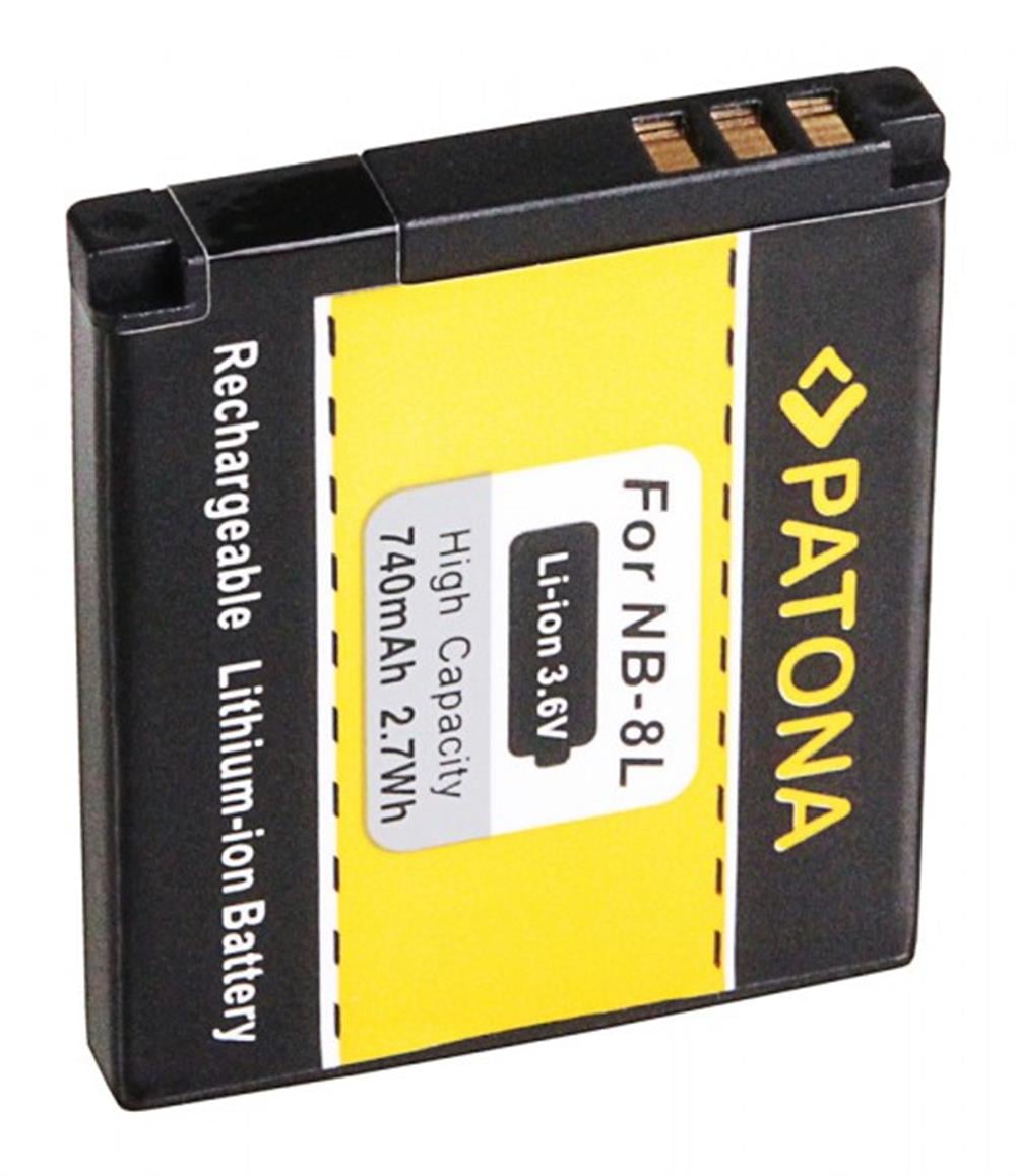 PATONA Battery f. Canon NB-8L Canon Powershot A2200 A3000 IS A3000IS