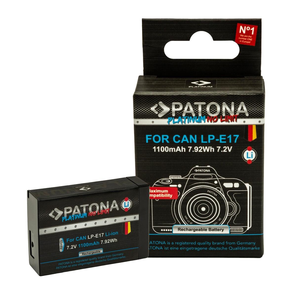 PATONA Platinum Battery    Canon LP-E17 