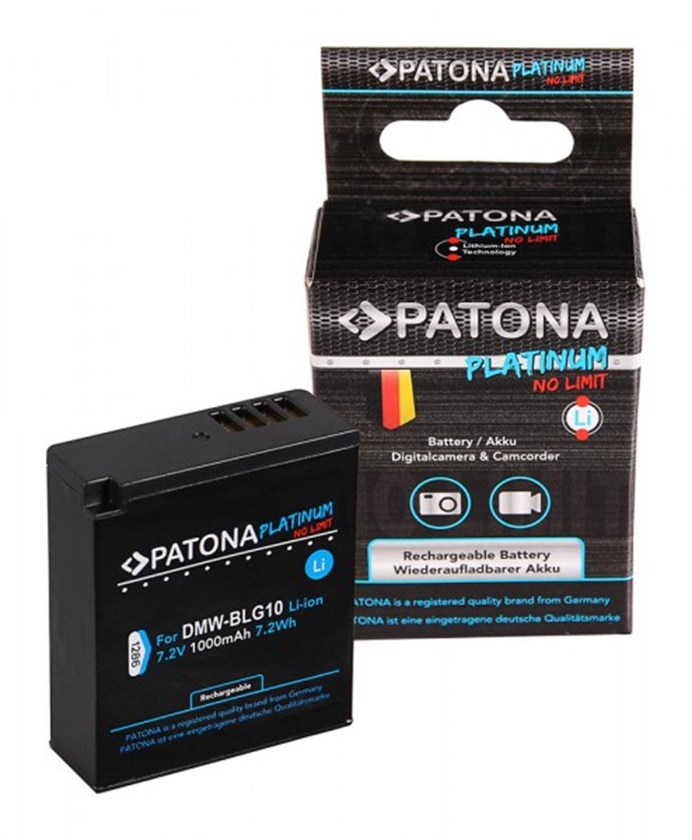 PATONA Platinum Battery f. Panasonic DMW-BLG10, DMW-BLE9, DMC-GF3, DMC-LX85, DMC-LX100