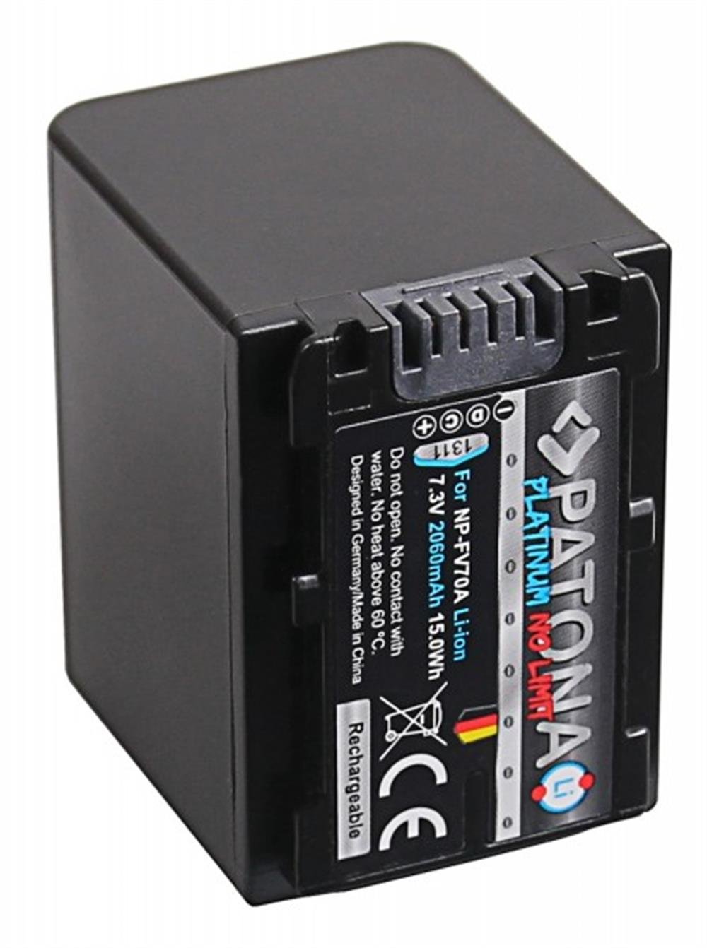 PATONA Platinum Battery f. Sony NP-FV100 FDR-AX40 FDR-AX45 FDR-CX680 NEX-VG30