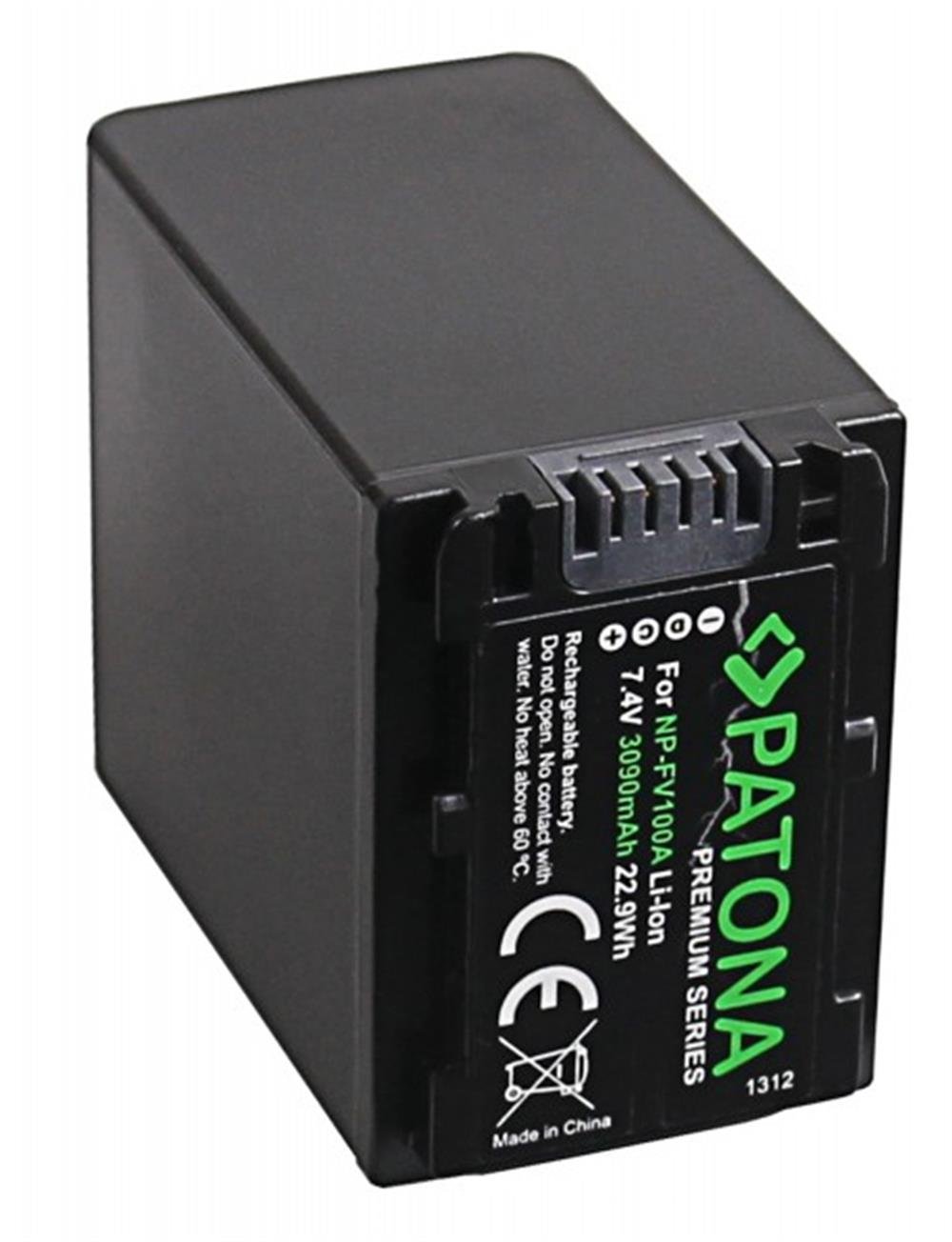PATONA Platinum Battery f. Sony NP-FV100 FDR-AX40 FDR-AX45 FDR-CX680 NEX-VG30