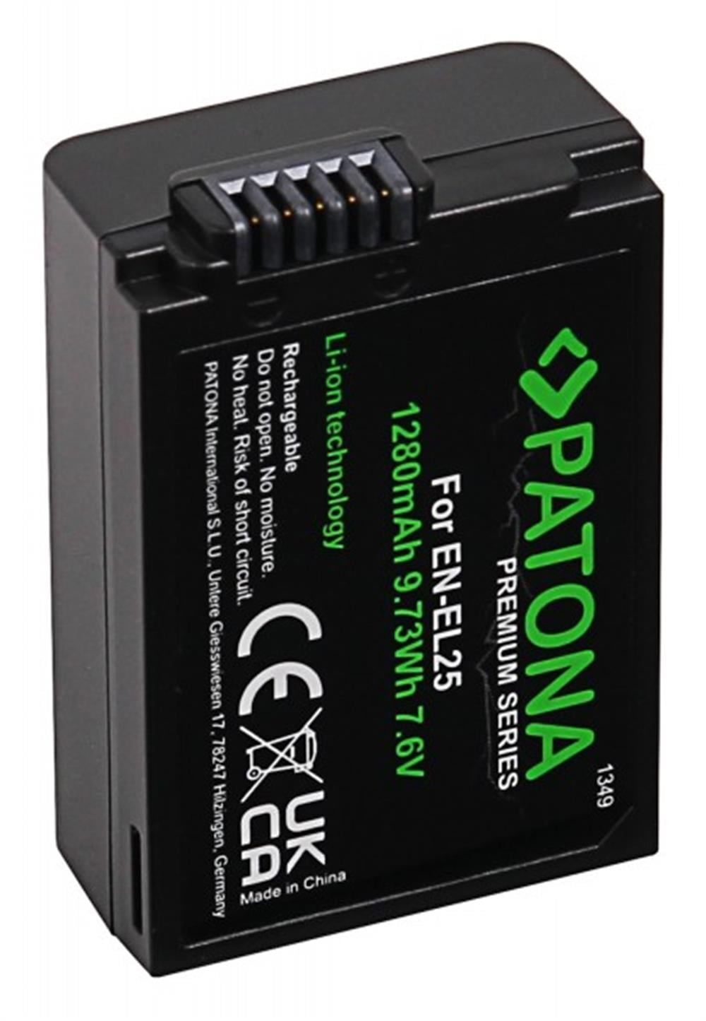 PATONA Premium Battery EN-EL25 f. Nikon Z30 Z50 Z fc