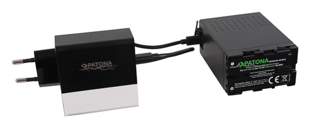 PATONA Premium Battery f. Sony BP-U68 BP-U65 BP-U60 6900mAh inkl. D-Tap und USB-ports with additional PD-Charger USB-C/USB