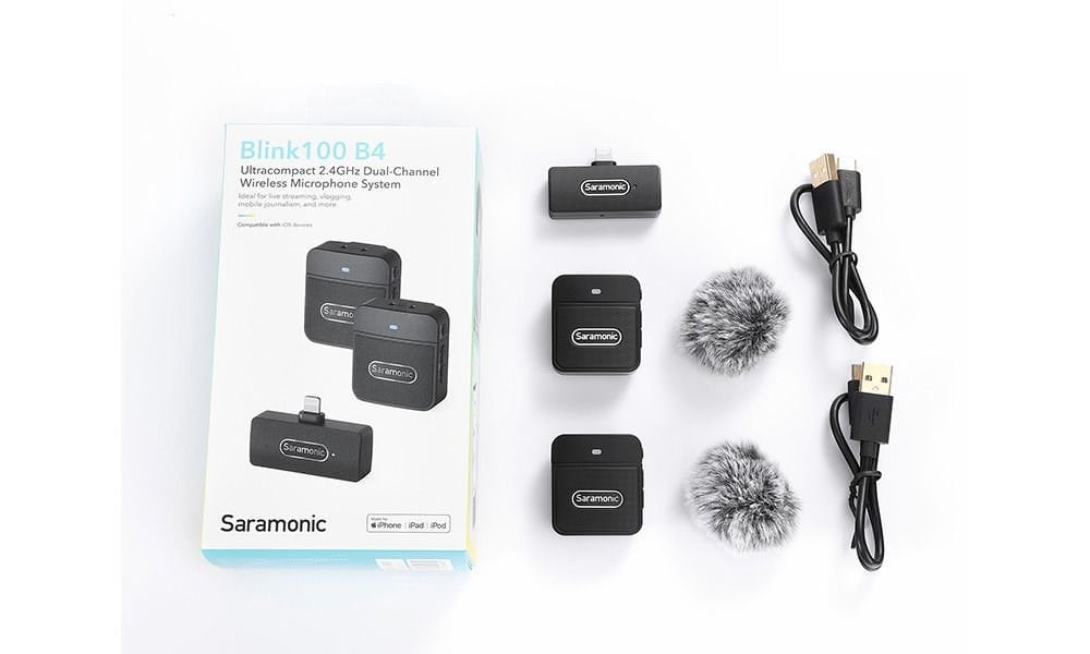 Saramonic Blink 100 B4 2 Kişilik Kablosuz Mikrofon (İOS Lightning )