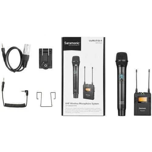 Saramonic UwMic9 Kit4 RX9+HU9 Kablosuz El Mikrofonu