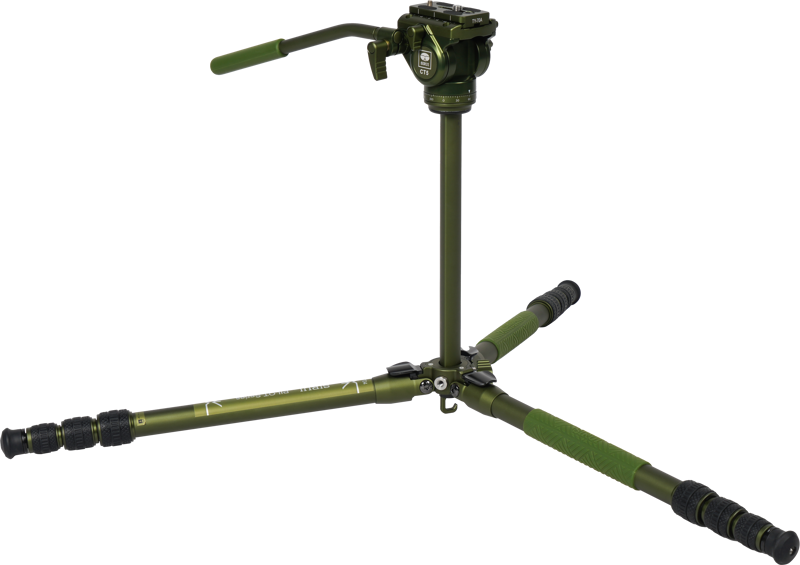 Sirui Pilot Series Alu Tripod CT04+CT5 Videohead (Green)