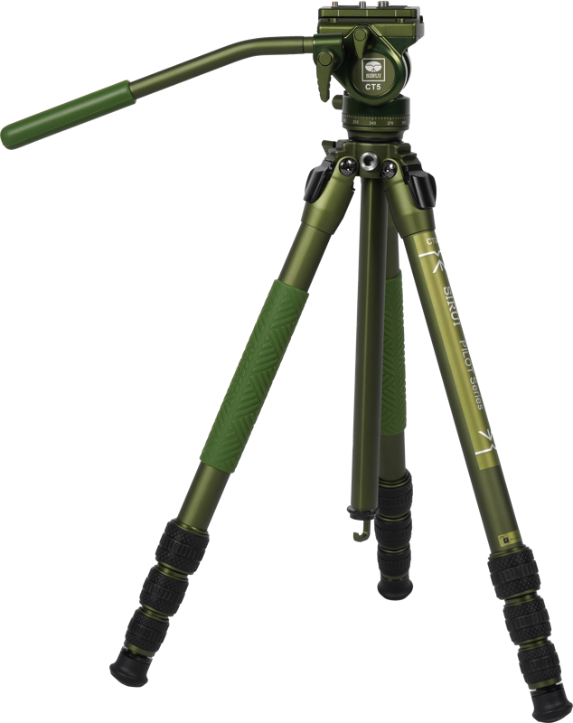 Sirui Pilot Series Alu Tripod CT04+CT5 Videohead (Green)