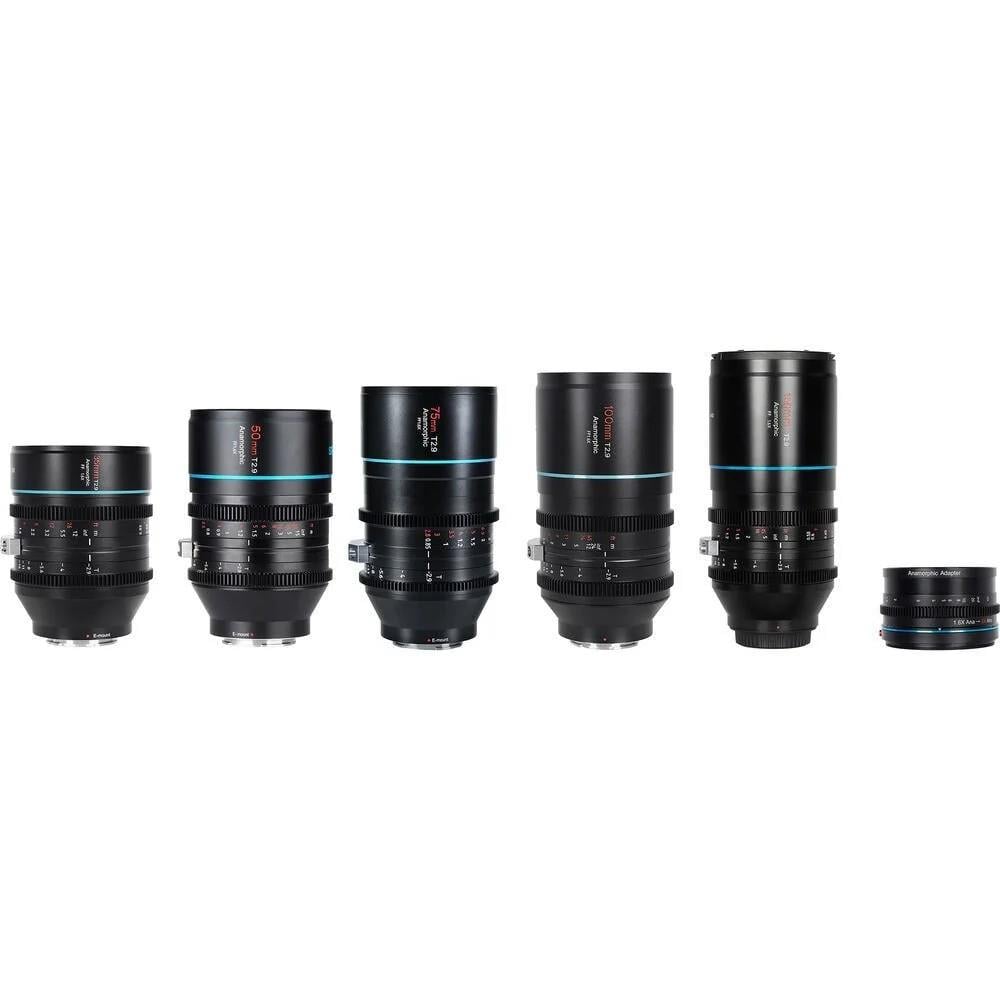 Sirui Venus Five-lens kit with adapter lens T2.9 1.6X (35mm+50mm+75mm+100mm+150mm+1.25X adapter lens+hard case) Sony E