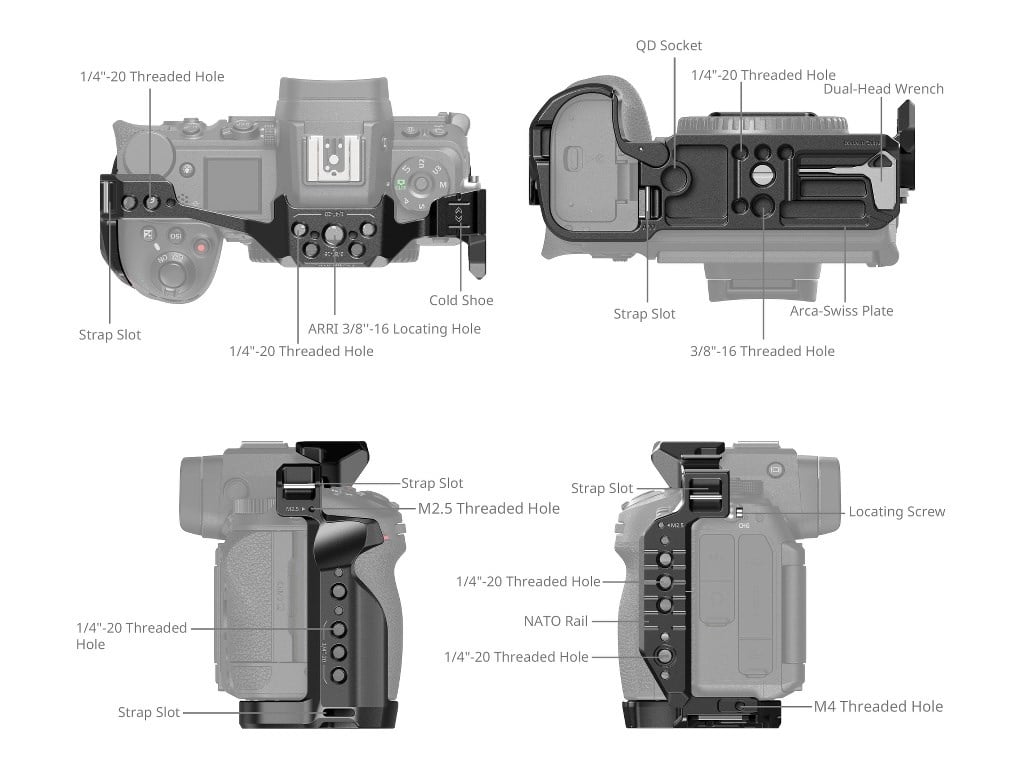 SmallRig 4519 Nikon Z6 III Uyumlu Kamera Kafesi