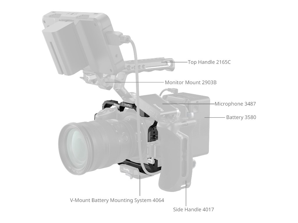 SmallRig 4519 Nikon Z6 III Uyumlu Kamera Kafesi