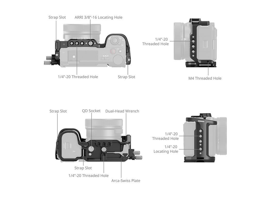 SmallRig 4867 Sony ZV-E10 II için Kafes Kiti