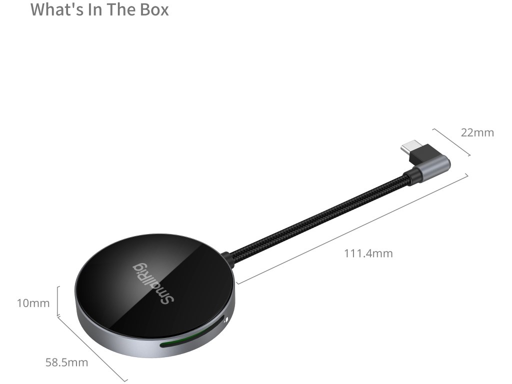 SmallRig 4870 Çok Fonksiyonlu Magsafe Kart Okuyucu